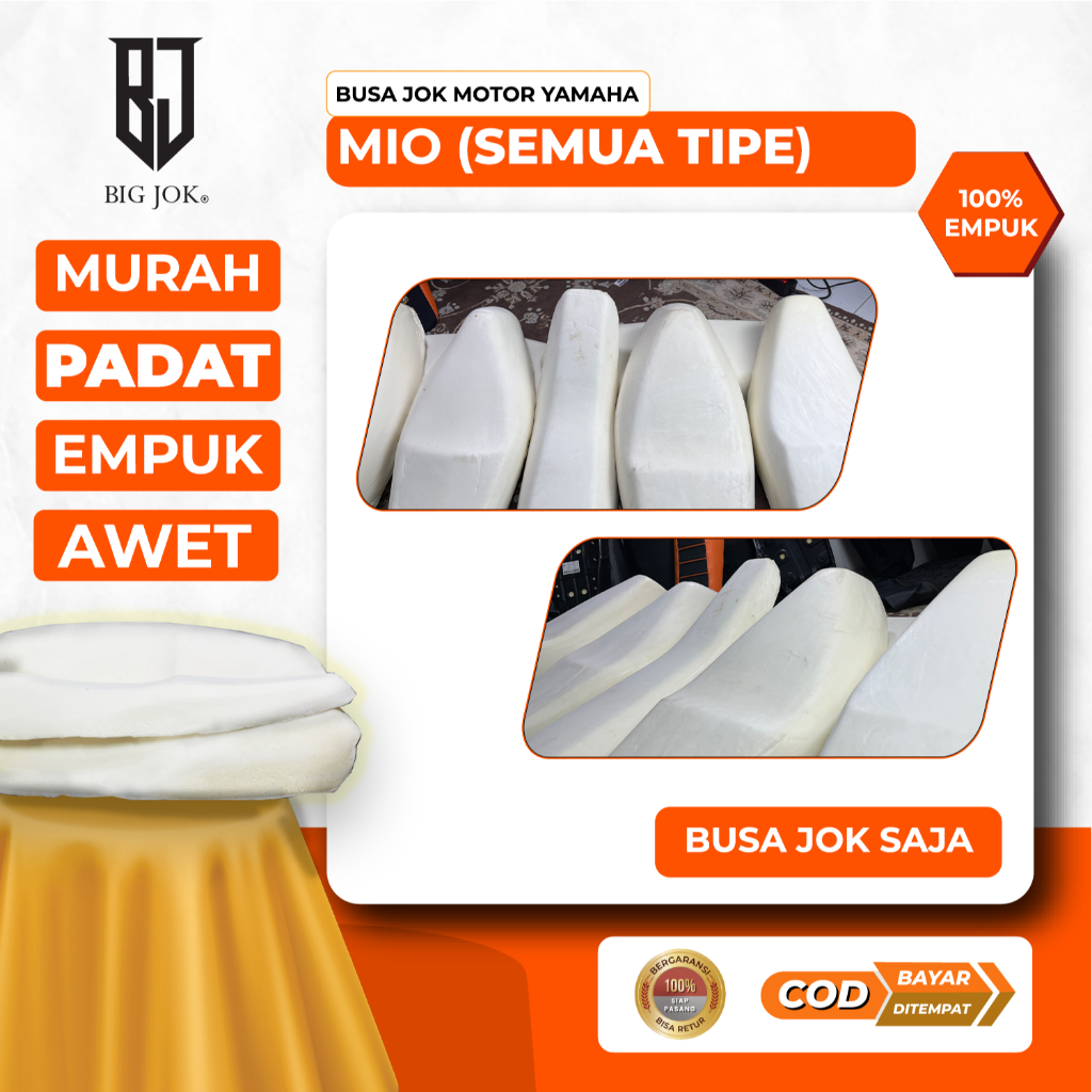 Busa jok motor mio semua tipe I Busa cetak utuh pabrik padat & empuk