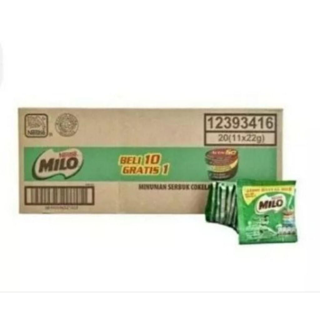 MILO SUSU 3 in 1 KEMASAN RENCENG 1 DUS