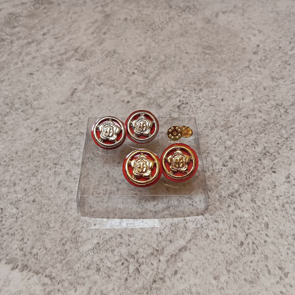 pin kerah baju satpam akrilic