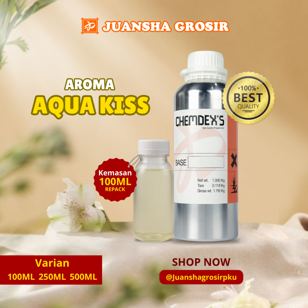 BIBIT PARFUME MURNI ||AQUA KISS||QU KIS||CHEMDEX||REPACK