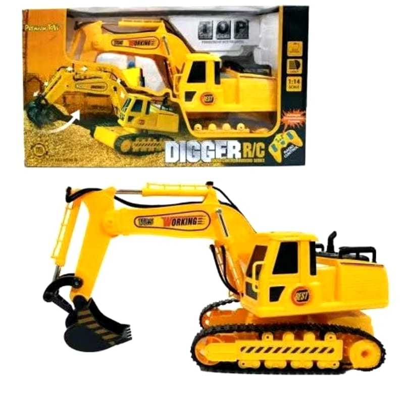 RC Truck Excavator Mainan Anak Mobil Remote Control Digger 2.4GHz Ukuran JUMBO
