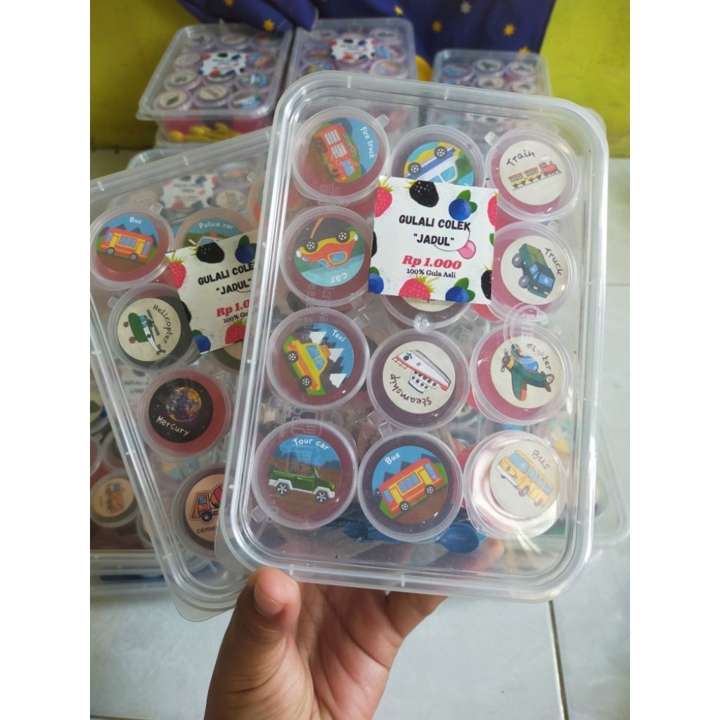 gulali colek jajan jadul anak 90 an rasa buah 1 pack isi 12