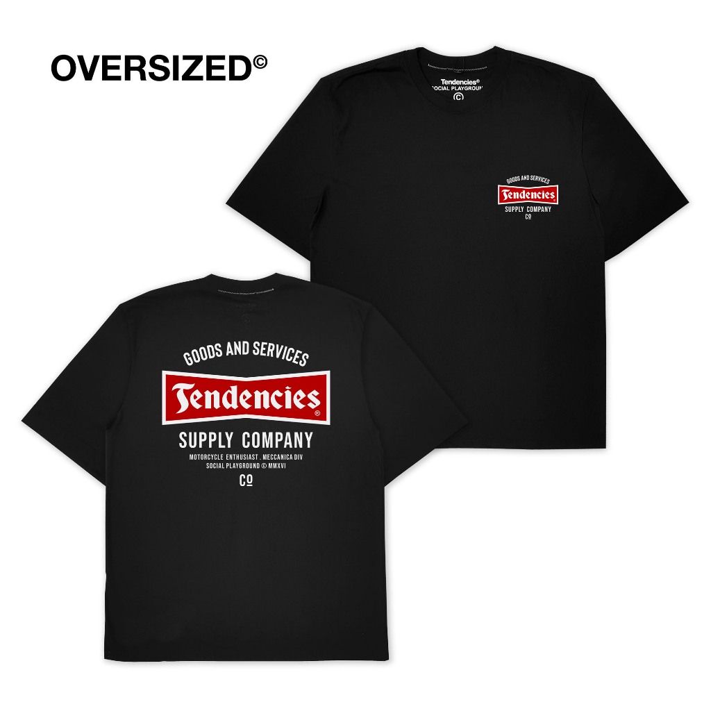 Kaos Oversize Enthusiast Hitam Pola Besar