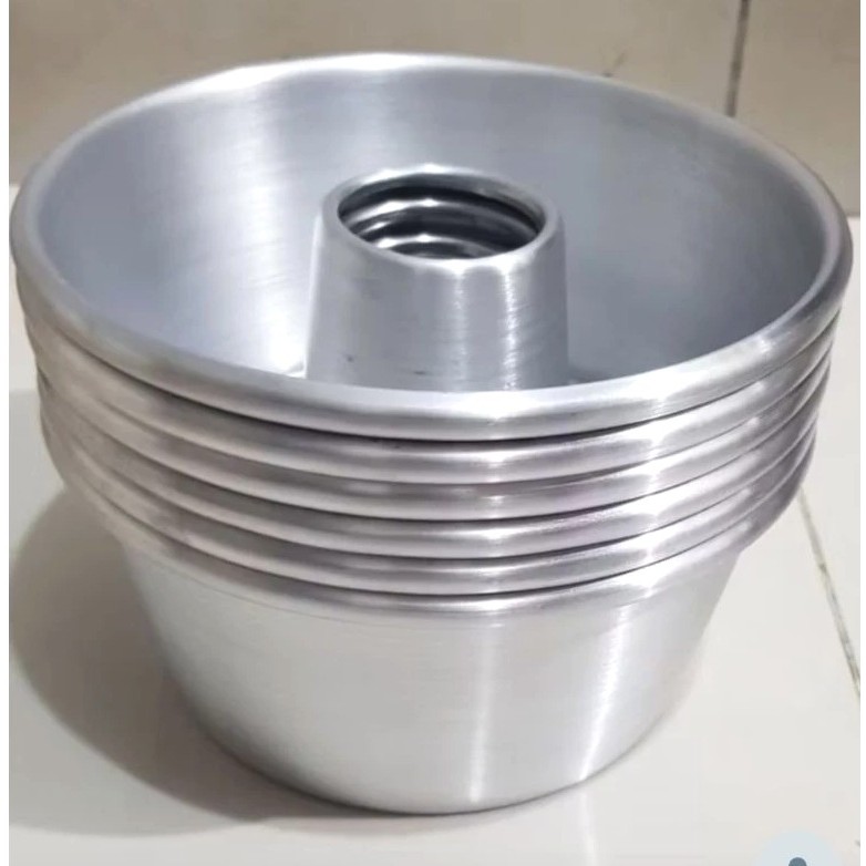Loyang Tulban Press Tebal 16cm 18cm Isi 6pcs – Loyang Bolu Aluminium Anti Lengket Oven Kukus