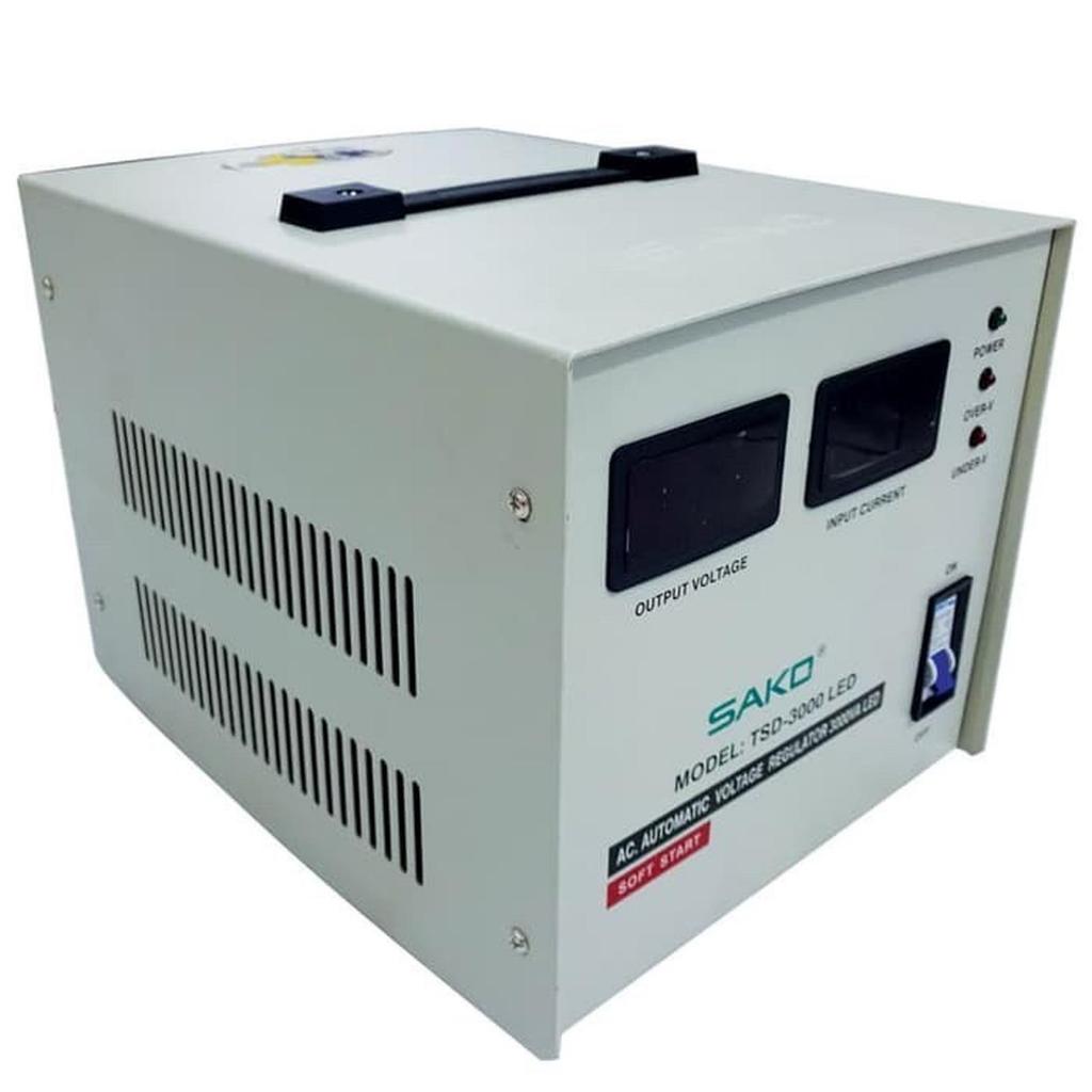 Stabilizer Sako TSD-3000 LED Automatic Voltage Regulator 3000VA Digital / Stabil 3000 Watt 3000W