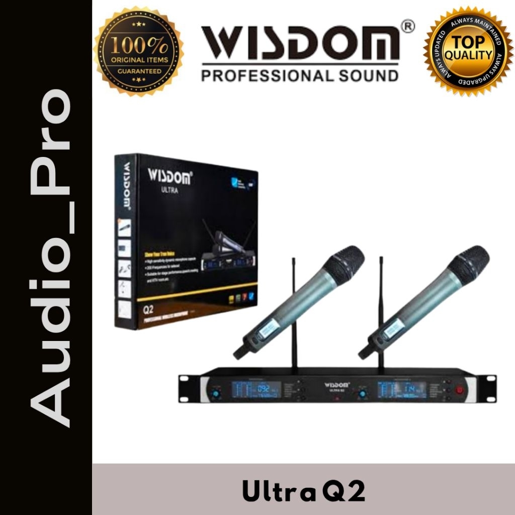 MIC WIRELESS WISDOM ULTRA Q2 | MIC PEGANG HANDLE ULTRA Q2 WISDOM