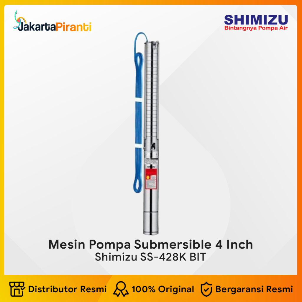 Shimizu Mesin Pompa Celup Sibel Submersible Stainless 4 Inch 2HP SS-428K BIT