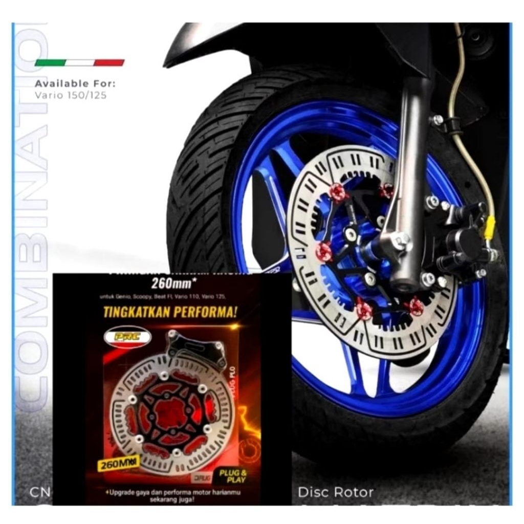Piringan Variasi Disc Cakram Depan 260mm PRC Matrix Beat Vario Scoopy