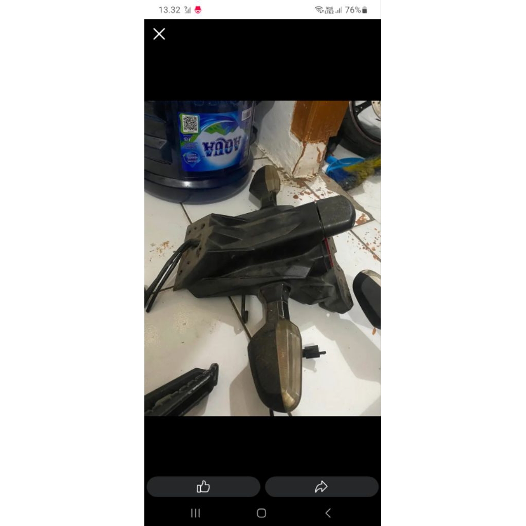 spakbor ninja 250fi Original