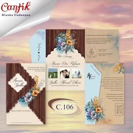 UNDANGAN PERNIKAHAN CANTIK 106 Aesthetic TERBARU