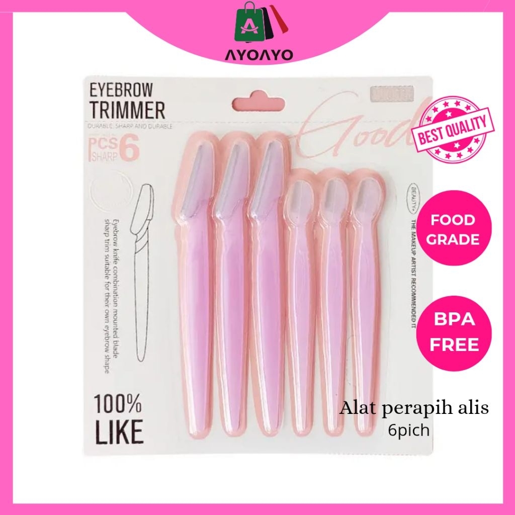 Pisau Alis Cukur isi 6 pich 3 Nalamei / Cukur Alis isi 3 Premium Quality