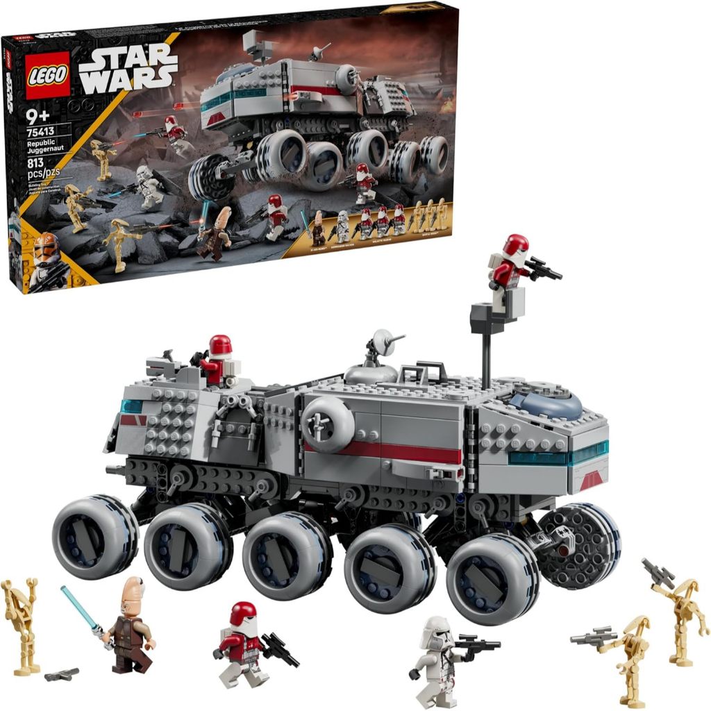 LEGO set 75413 Star Wars: The Clone Wars Republic Juggernaut Building Toy for Kids