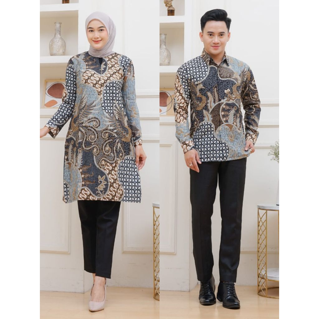Couple batik wanita dan pria murah medan seragaman