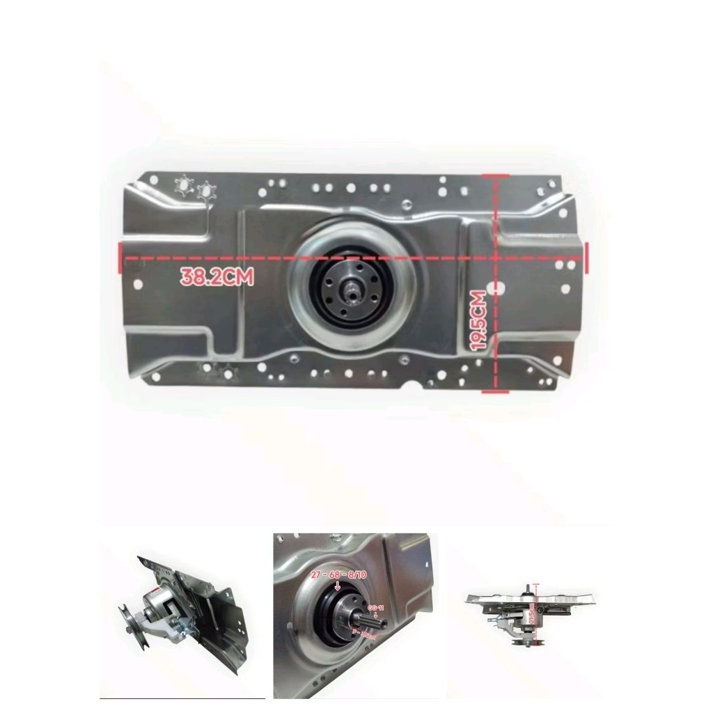 Gearbox mesin cuci pintu atas Aqua sanyo GEARBOX AQUA -SANYO