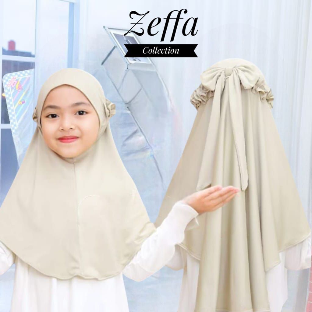 HIJAB ANAK RICIS bergo pita tali belakang /Kerudung instan anak jersy