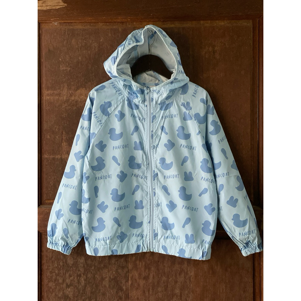 PRELOVED PL jeket jas hujan mantel full print motif anak branded PANCOAT size 9T