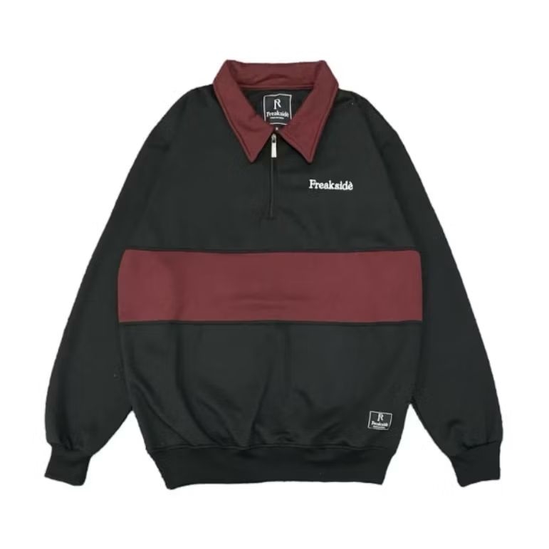 Jaket Hoodie Sweater Rugby Vintage Kombinasi Pria Wanita Distro Original