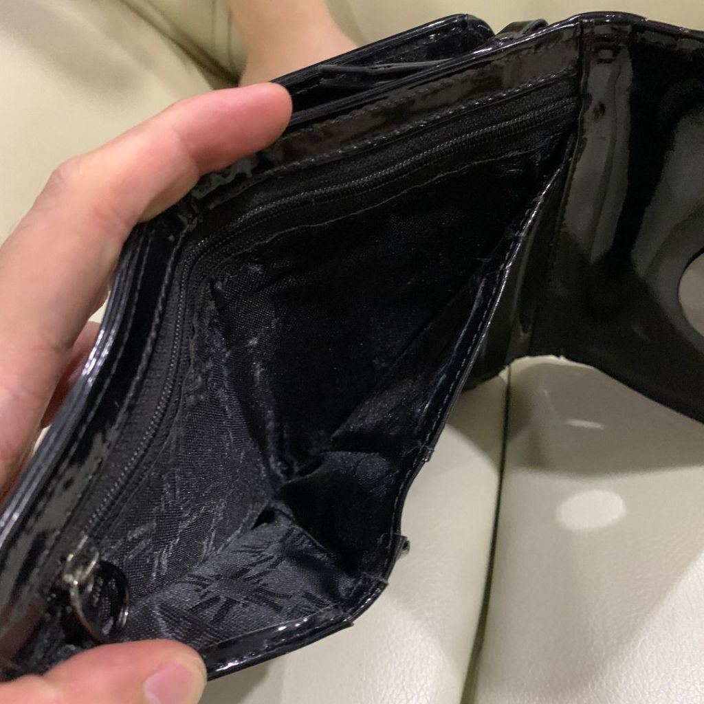 Mango Women Gold Vintage Wallet Original