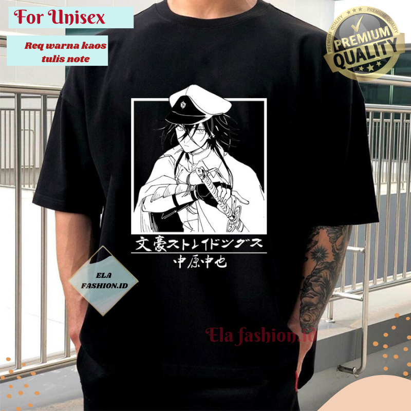 Kaos Waifu Bungou Stray Dogs - Nakahara Chuuya Manga