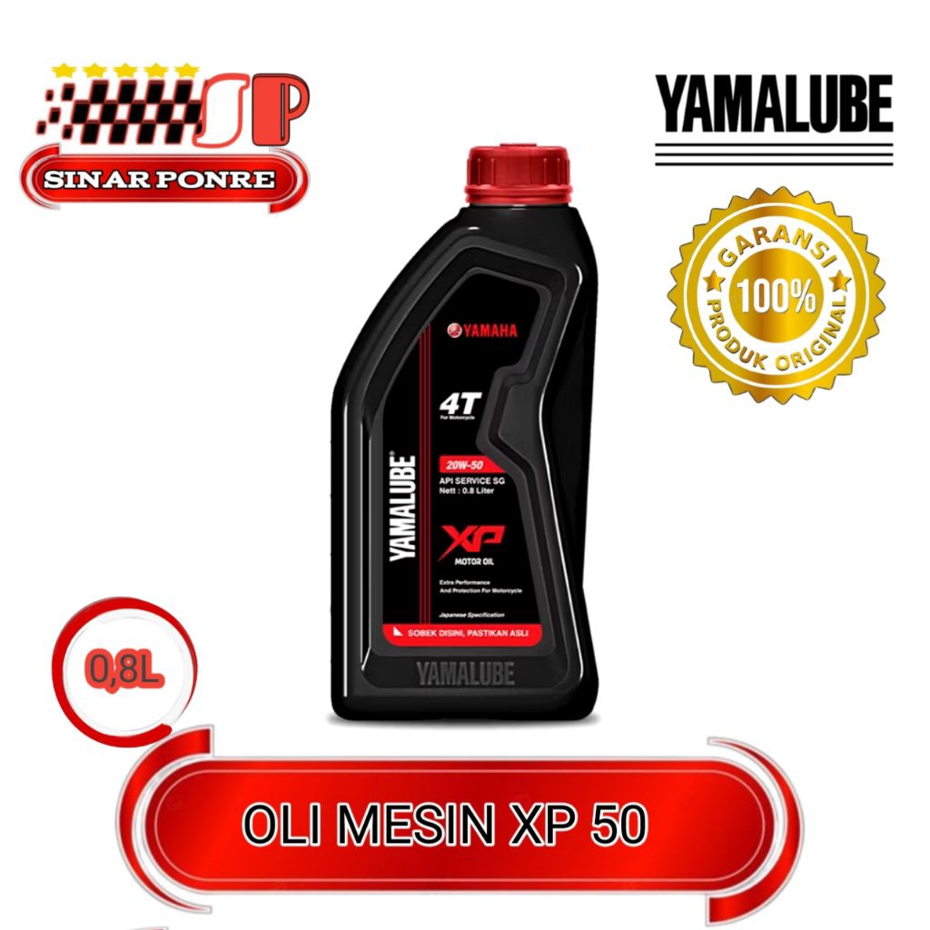 OLI MESIN YAMALUBE XP 50 20W-50 DIJAMIN ORIGINAL YAMALUBE
