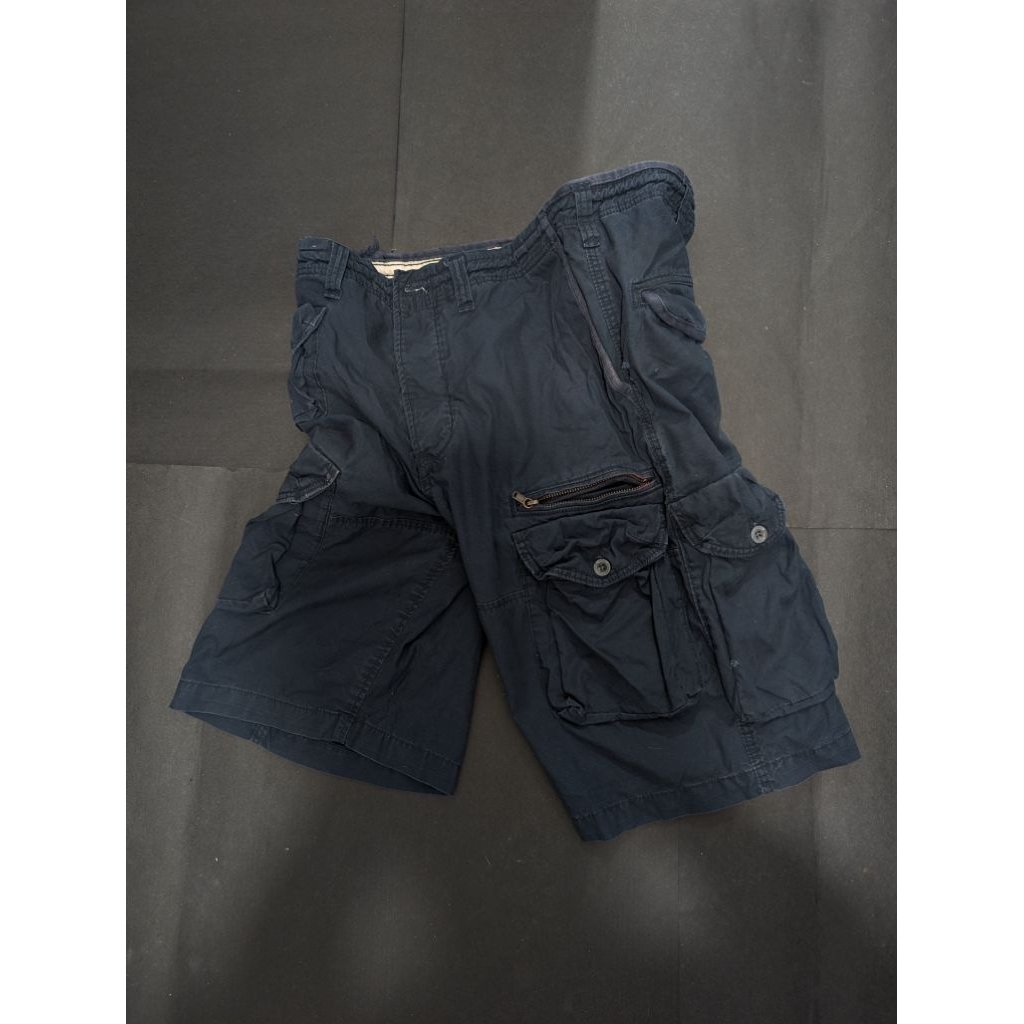 Celana Cargo Pendek Viral | Short Pants | Celana Tactical | Celana Outdoor | By HM Biru Size 33- 34 