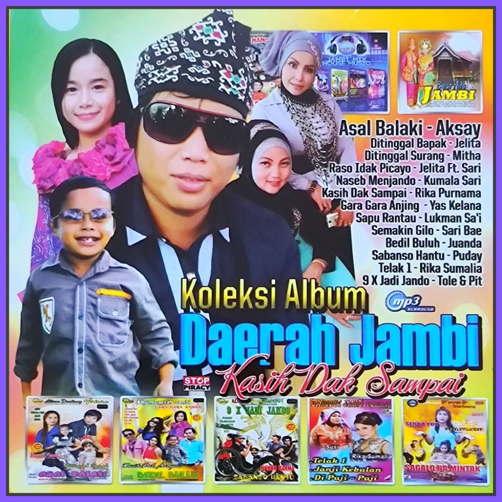 Kaset MP3 Audio 135 Lagu Pop Jambi Campuran Album Pilihan Terpopuler