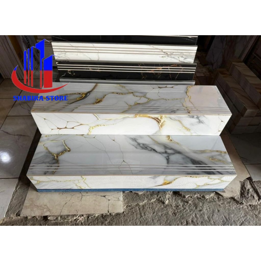granit pijakan anak tangga motif marmer glosy stepnosing 30×100 30×120 custom