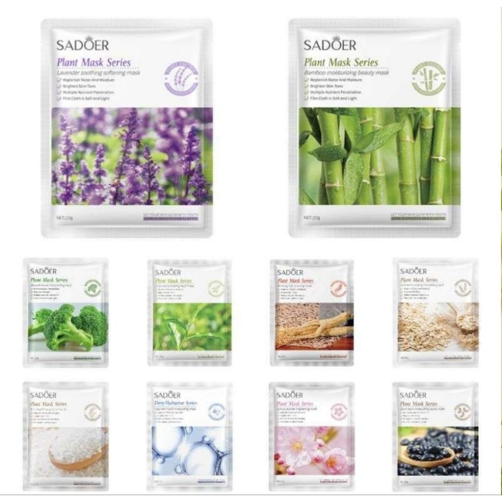 SADOER PLANT MASK SERIES BEST SELLER MASKER WAJAH