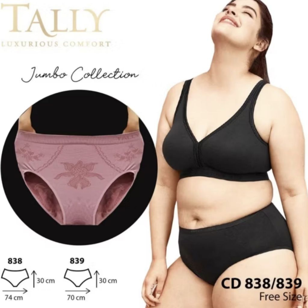 TALLY Celana dalam wanita Rajut Jumbo Cd 839 Cd Super Stretch fit to XXL