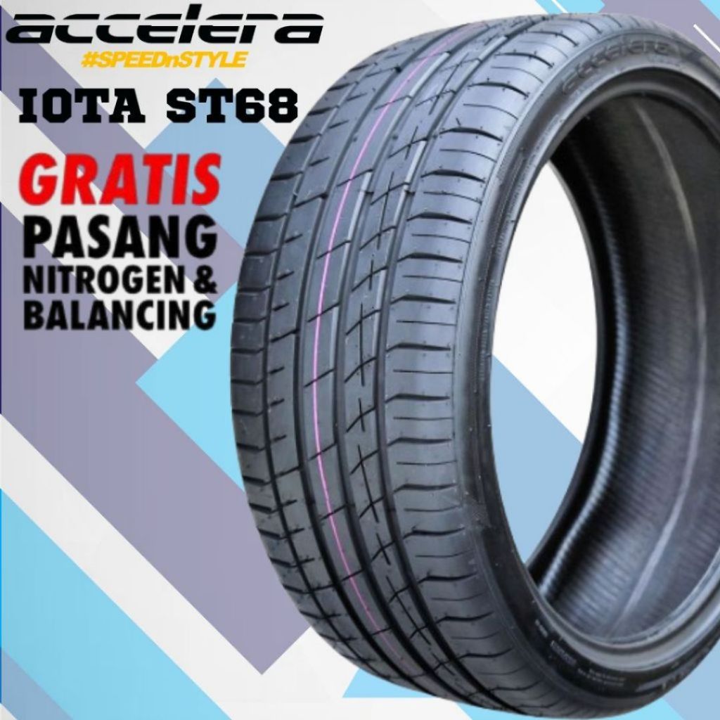 Ban Accelera Iota ST68 R21 Tubeless Ukuran Ban 255 35 R21 Free Balancing