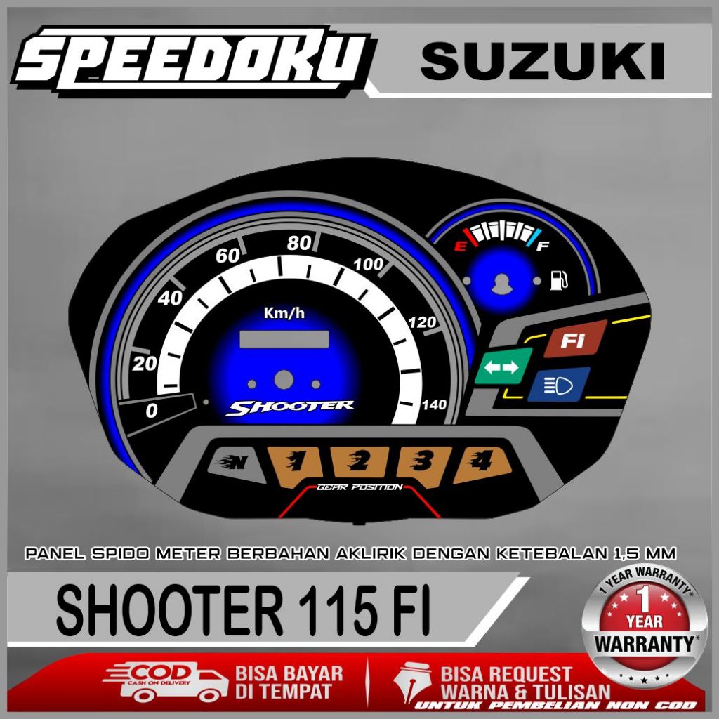 PAPAN SPEEDOMETER SUZUKI SHOOTER 115 FI