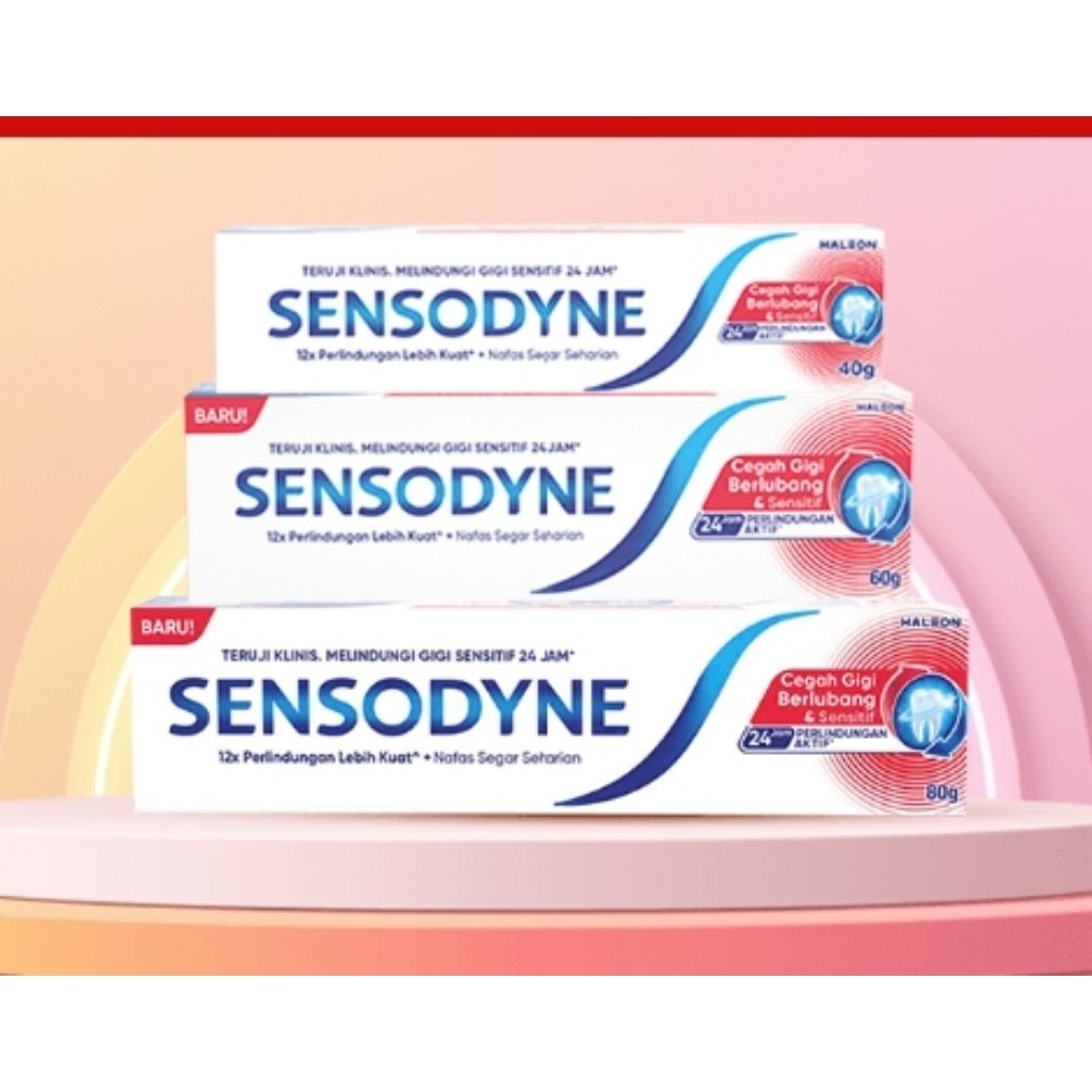 Sensodyne Pasta Gigi Pencegah Gigi Berlubang & Sensitif