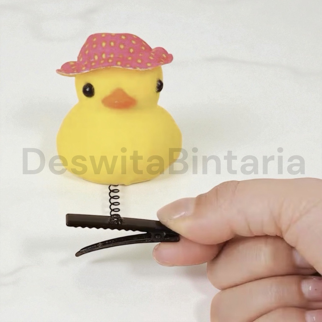 Jepit Rambut Bebek Goyang Viral TikTok | Duck Hair Clip Pegas Lucu Korea Style
