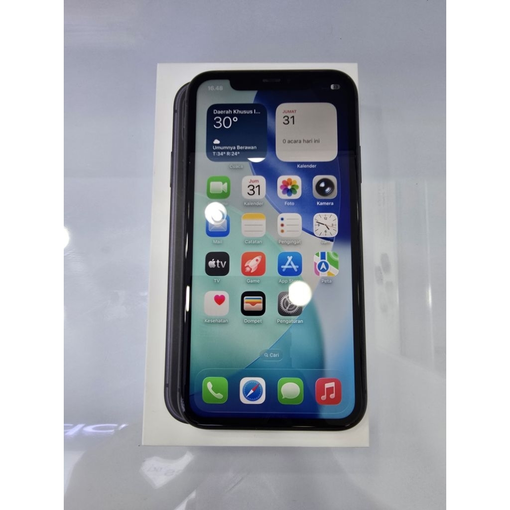 Iphone 11 128Gb Black Ex Garansi resmi Ibox