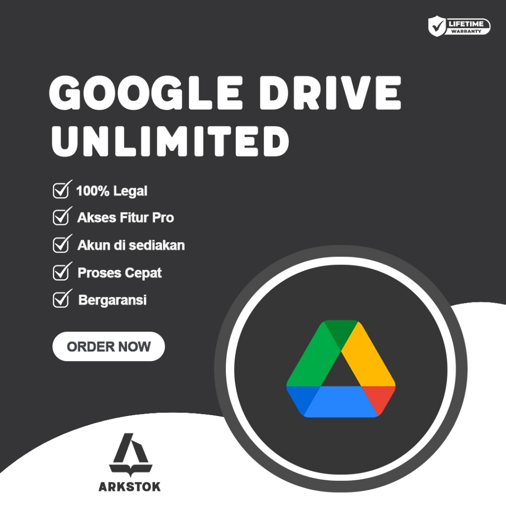 Google Drive Unlimited Storage Lifetime Akun Private Gdrive