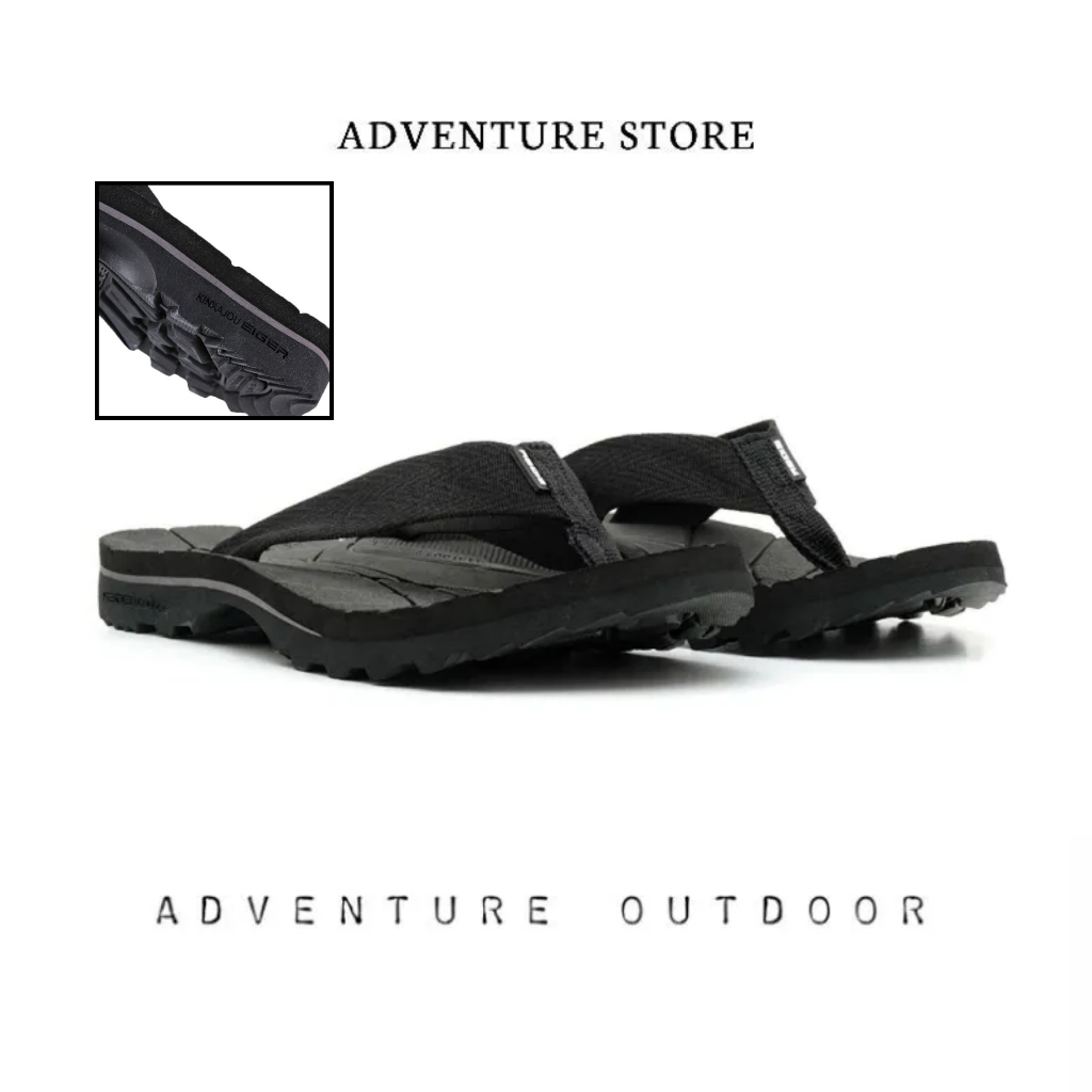 EIGER1998 - Sandal Japit Outdoor Gunung Casual Kinkajou Hitam