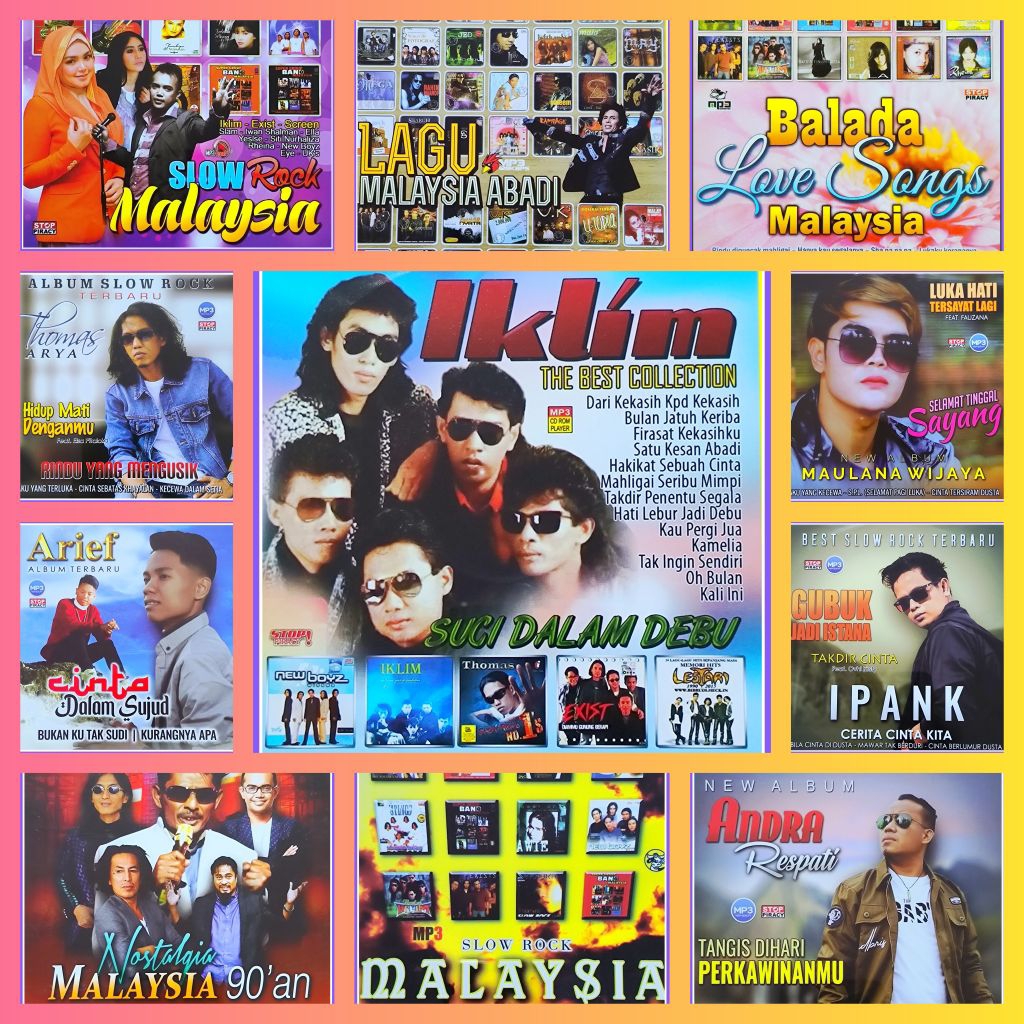 Kaset MP3 Lagu Kumpulan Pop Slow Rock Malaysia Campuran Pilihan Album Lengkap