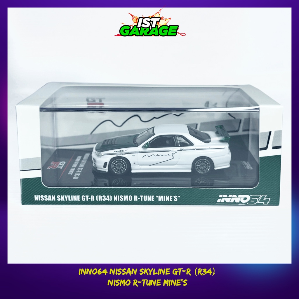 Inno64 Nissan Skyline GT-R R34 Nismo R-Tune Mine's