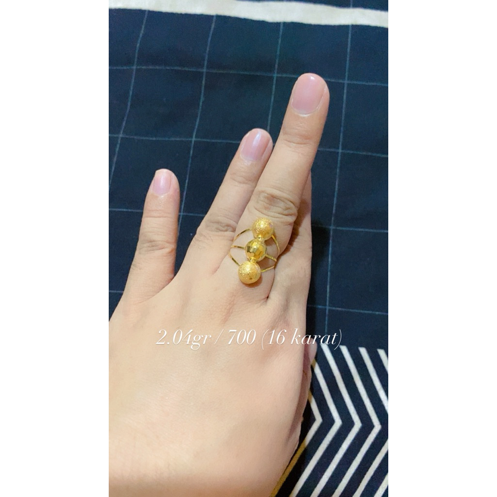cincin 2,04 gram kadar emas 700