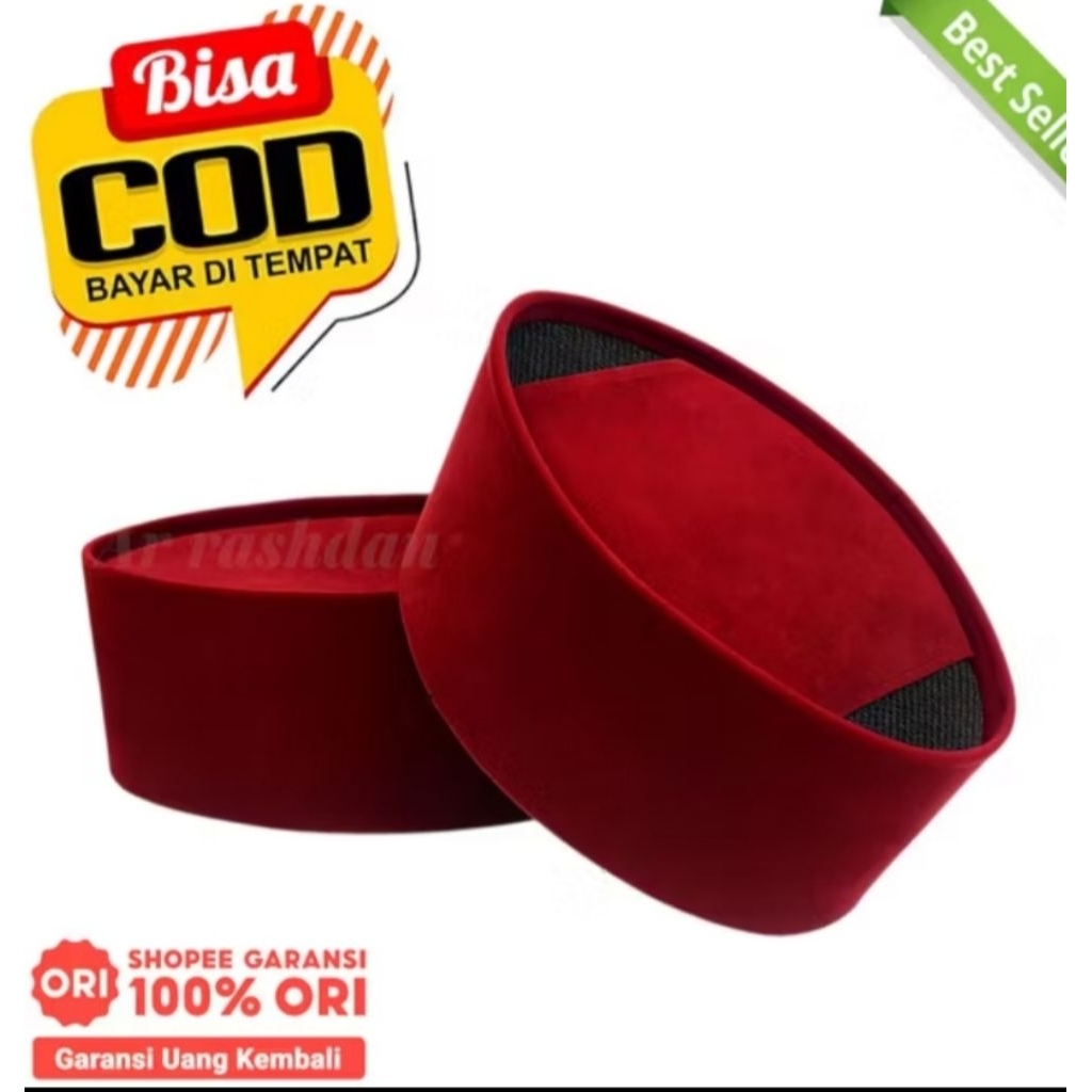 NEW PRODUCT (COD) Peci Kopiah Songkok Merah Maroon tinggi 6 7 8 9 10 Ac non Ac pria dewasa anak