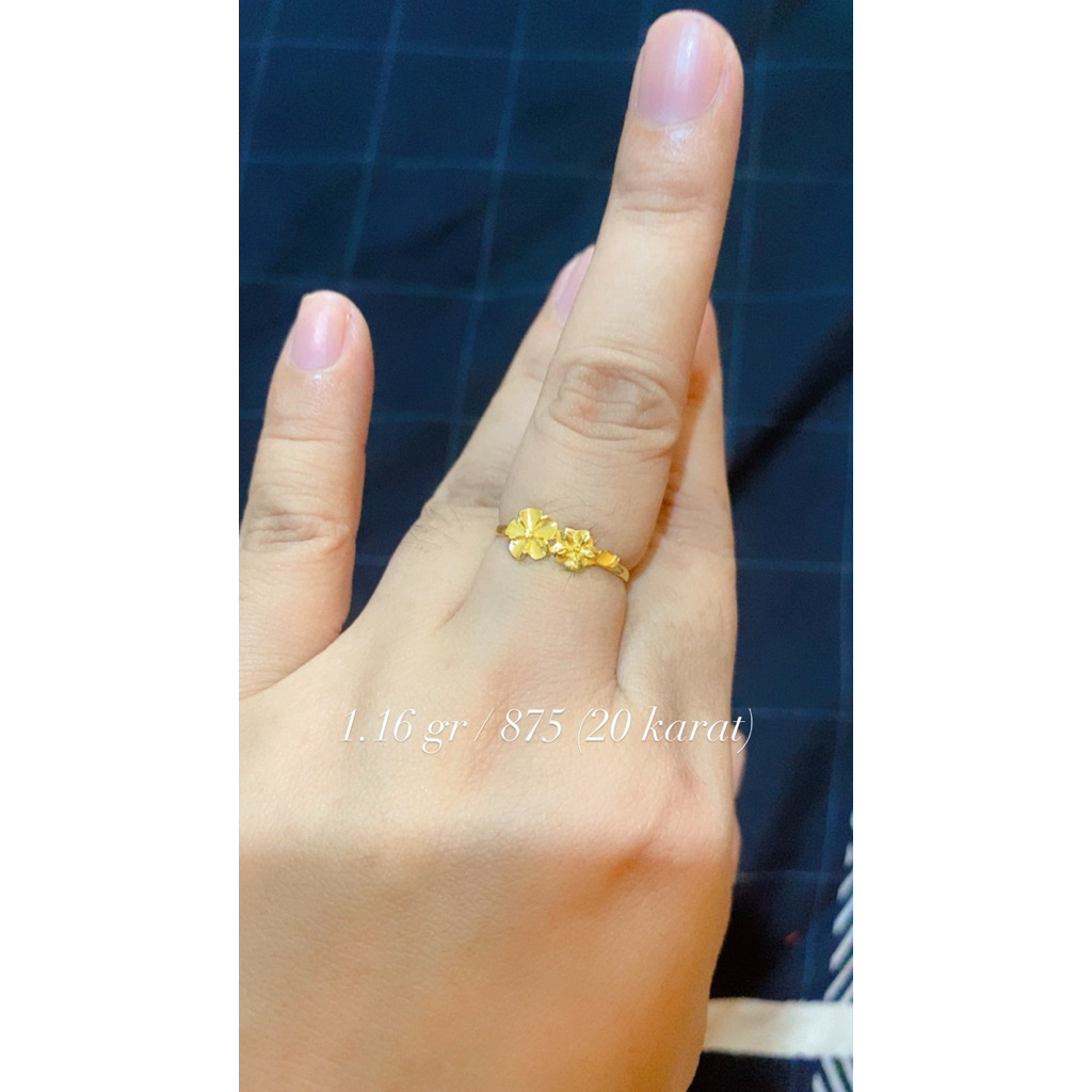 cincin 1,16gr kadar emas 875