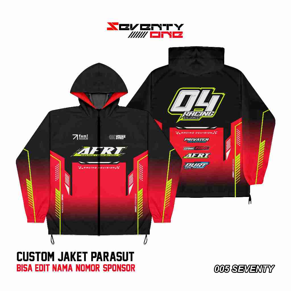 JAKET RACING DESAIN BEBAS REQUEST MOTIF JAKET PARASUT/JAKET RACING