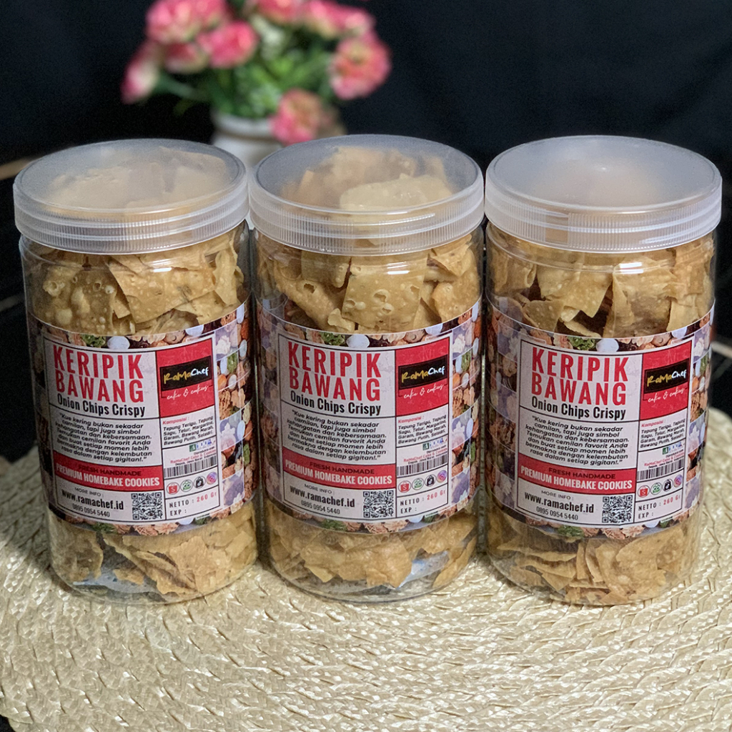Keripik Bawang Pangsit Cemilan Snack Renyah Gurih Krispi Spesial Homemade by RaMaChef