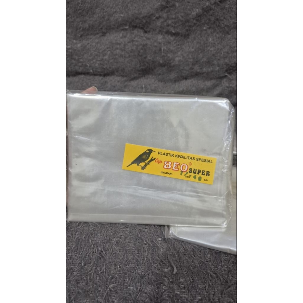 plastik merk beo ukuran 17 x 40