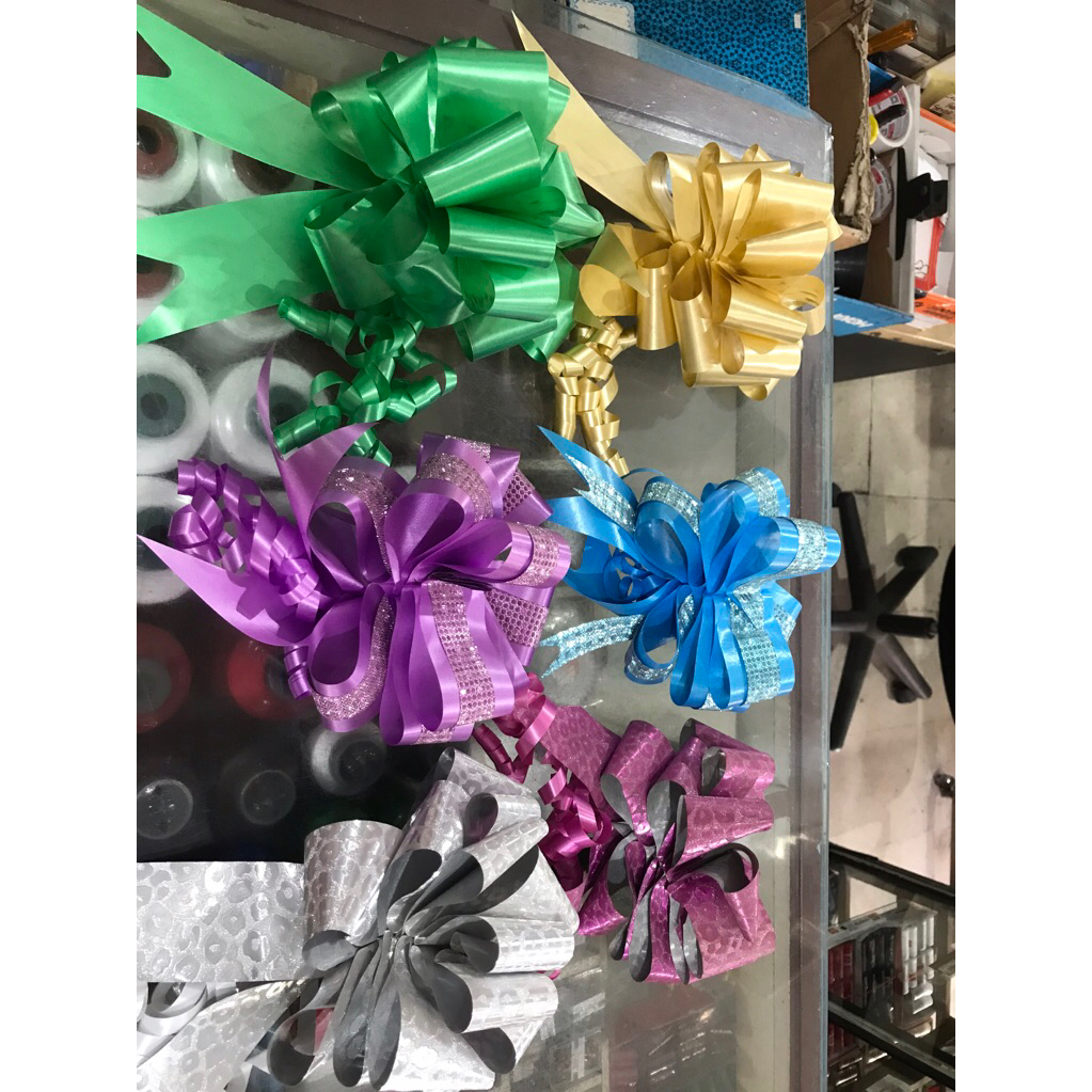 Pita Tarik besar/jumbo ukuran lebar pita 5cm / Pita peresmian / Pita Buket / Pita Kado