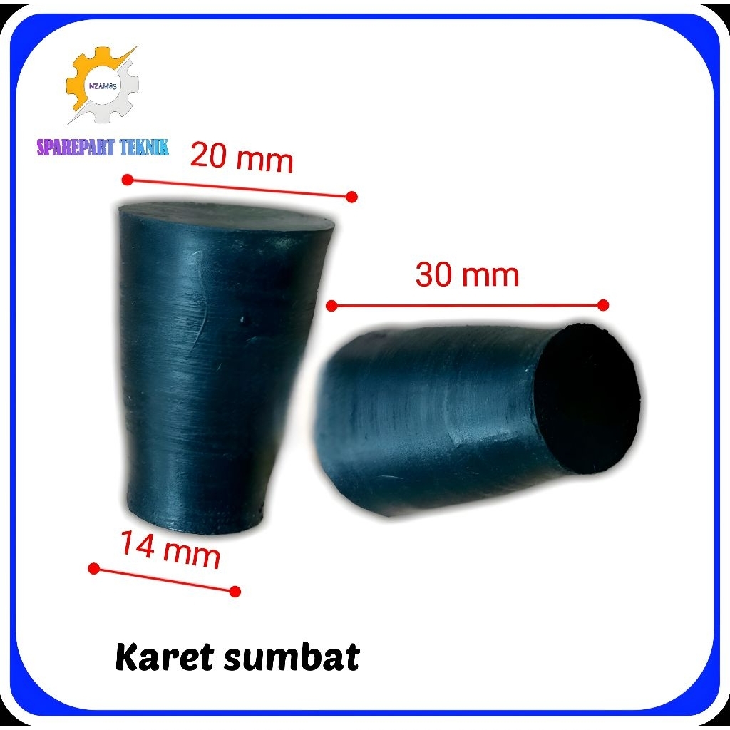 Karet Sumbat 14mm Karet Penyumbat Lubang Botol dan Bak Kamar Mandi
