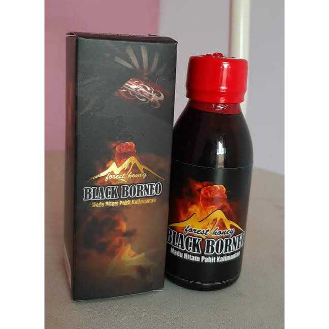 madu black Borneo hutan Kalimantan isi@120ml borneo original kemasan terbaru