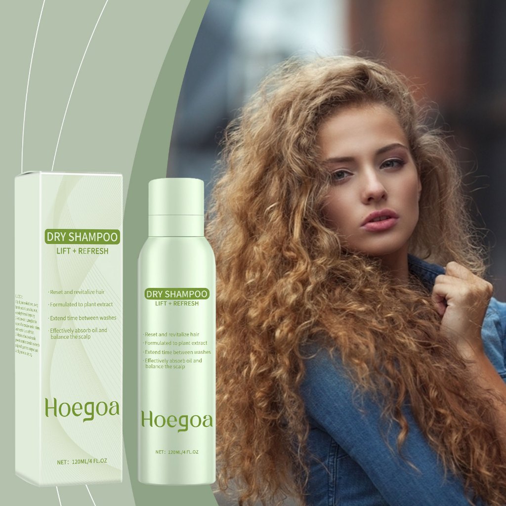 Hoegoa dry shampoo spray 120ml Dry Shampoo Rambut Segar Shampo Tanpa Bilas Hair Spray