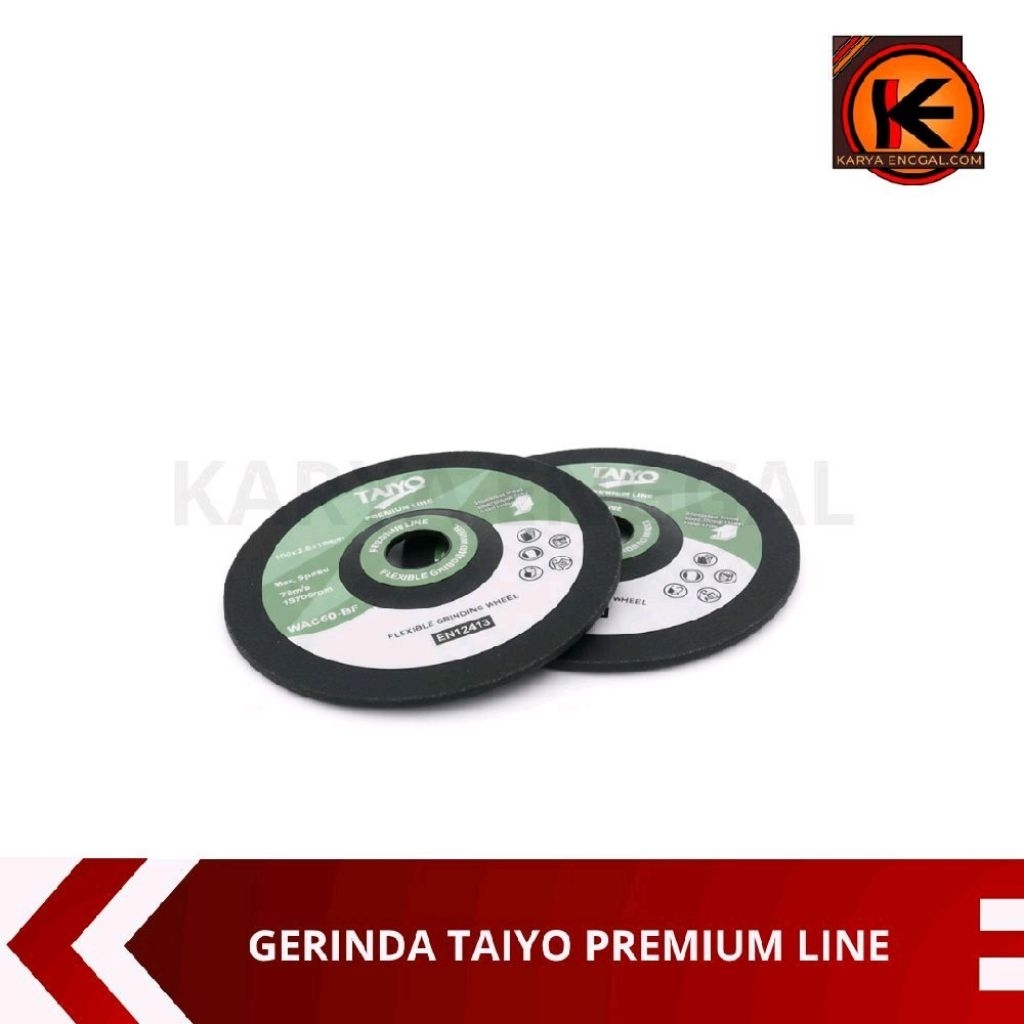 Mata Gerinda Flexible Taiyo 4" / Gerinda Poles Stainless /Batu Gerinda