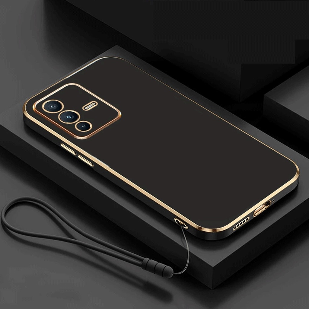Case Vivo V23 5G Softcase Silicon Plating Mewah